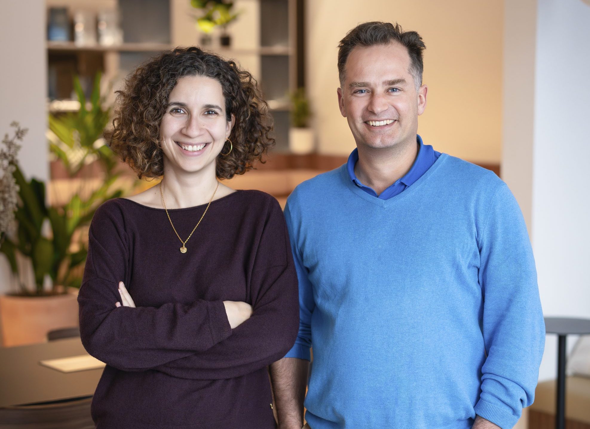 Meriem Sefta et Lionel Guillou